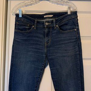 Levi 711 skinny, blue wash, 30